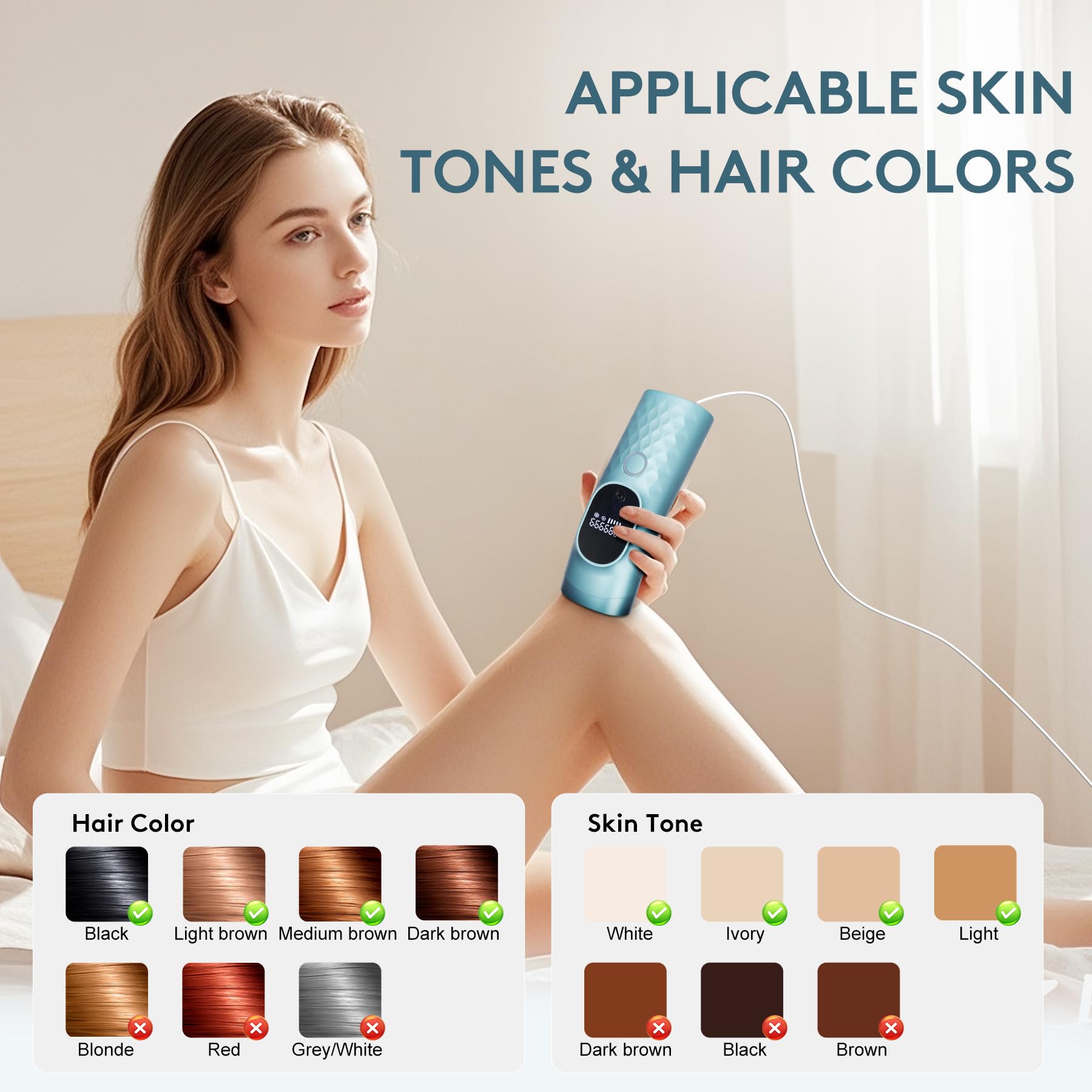 Iouniya included accessories shaver and goggles for a complete at-home kit