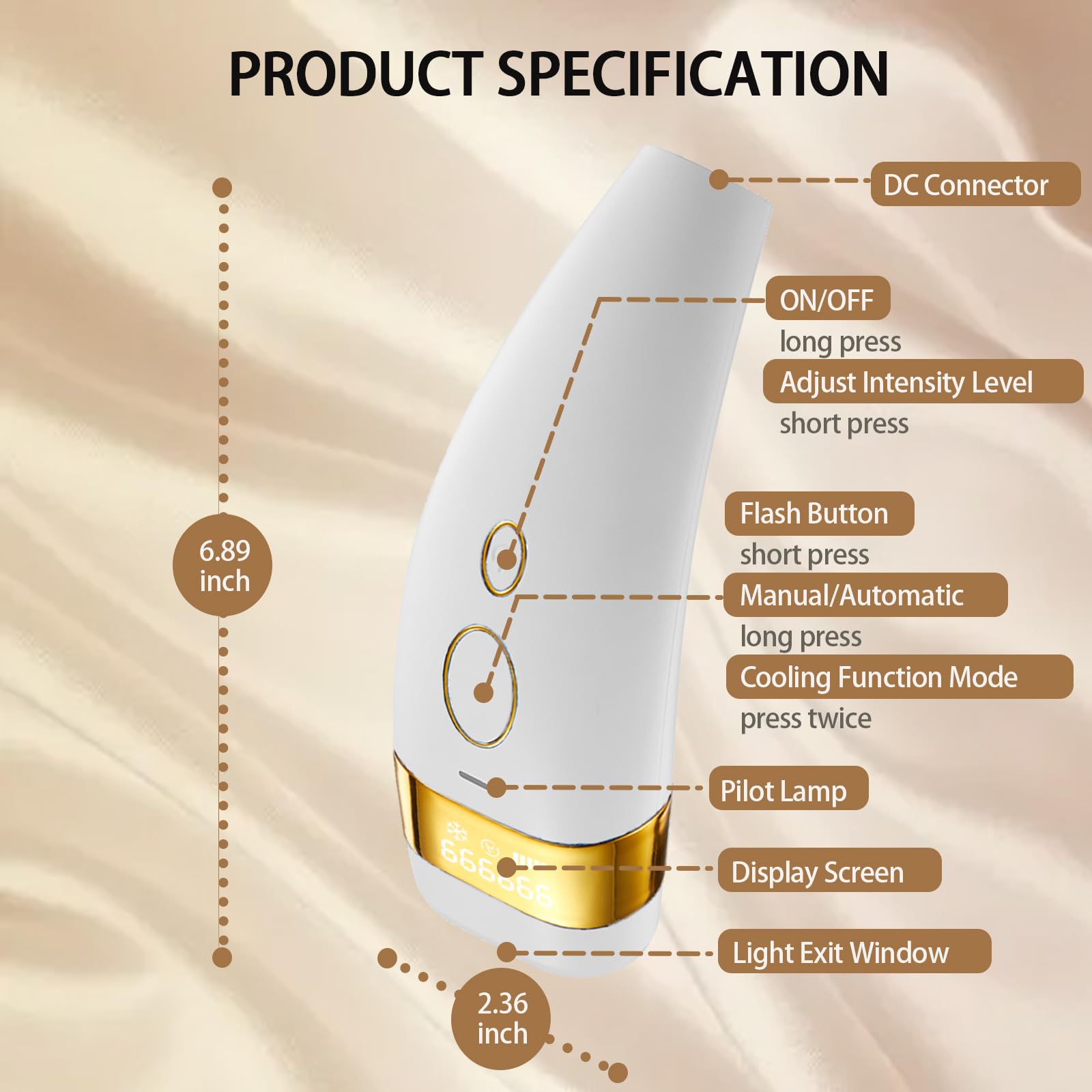 Iouniya legs treatment demonstrates efficient auto mode for larger areas.