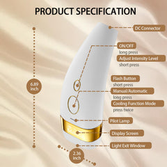 Iouniya legs treatment demonstrates efficient auto mode for larger areas.