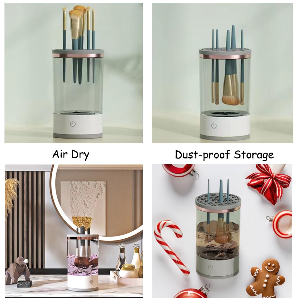 Ipalmay makeup brush cleaner cleaning vortex image emphasizes fast cleansing action