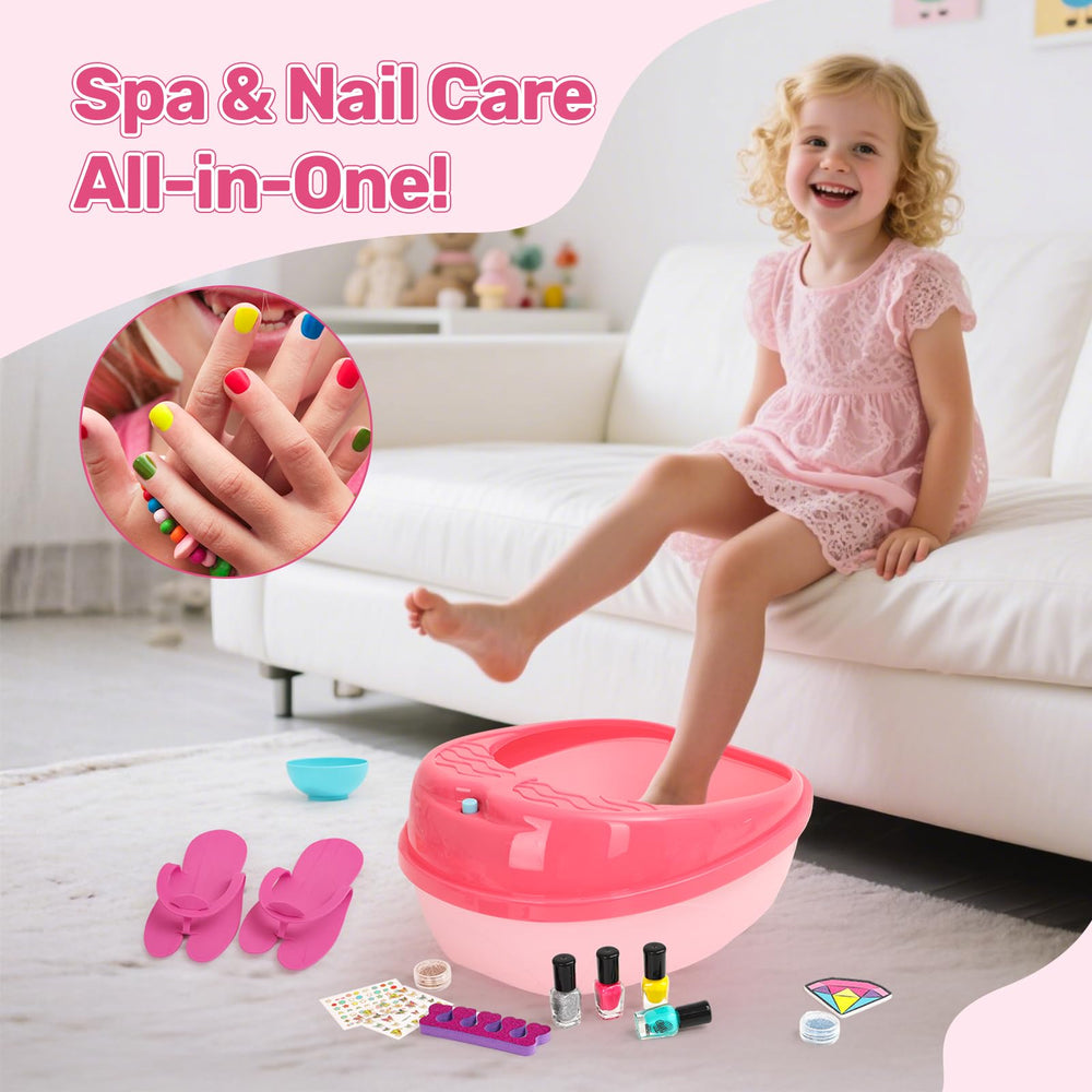 IPOOLTENG complete spa kit with tub, slippers, eye mask for kid parties