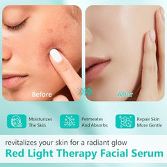 Ipsify red-light-therapy-activation-serum-packaging—compact pump enables simple daily application.