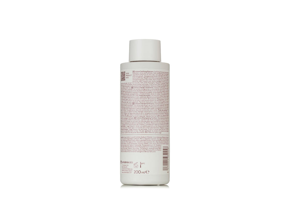 IRALTONE Fortifying Shampoo rich lather and foam highlighting cleansing and vitality boost