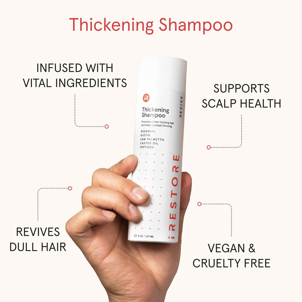 irestore green tea extract label closeup promotes soothing scalp care