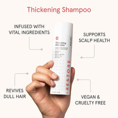 irestore green tea extract label closeup promotes soothing scalp care