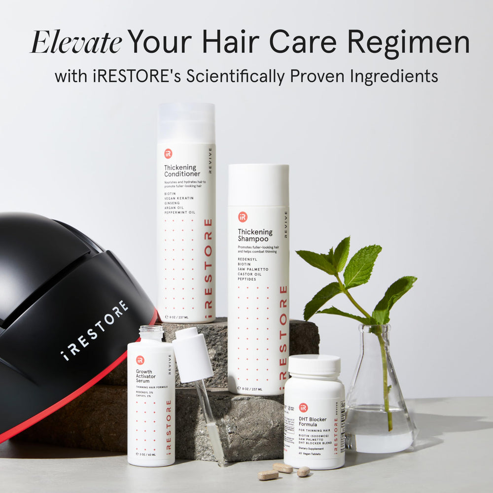 irestore shampoo lather on wet hair demonstrates gentle cleanse