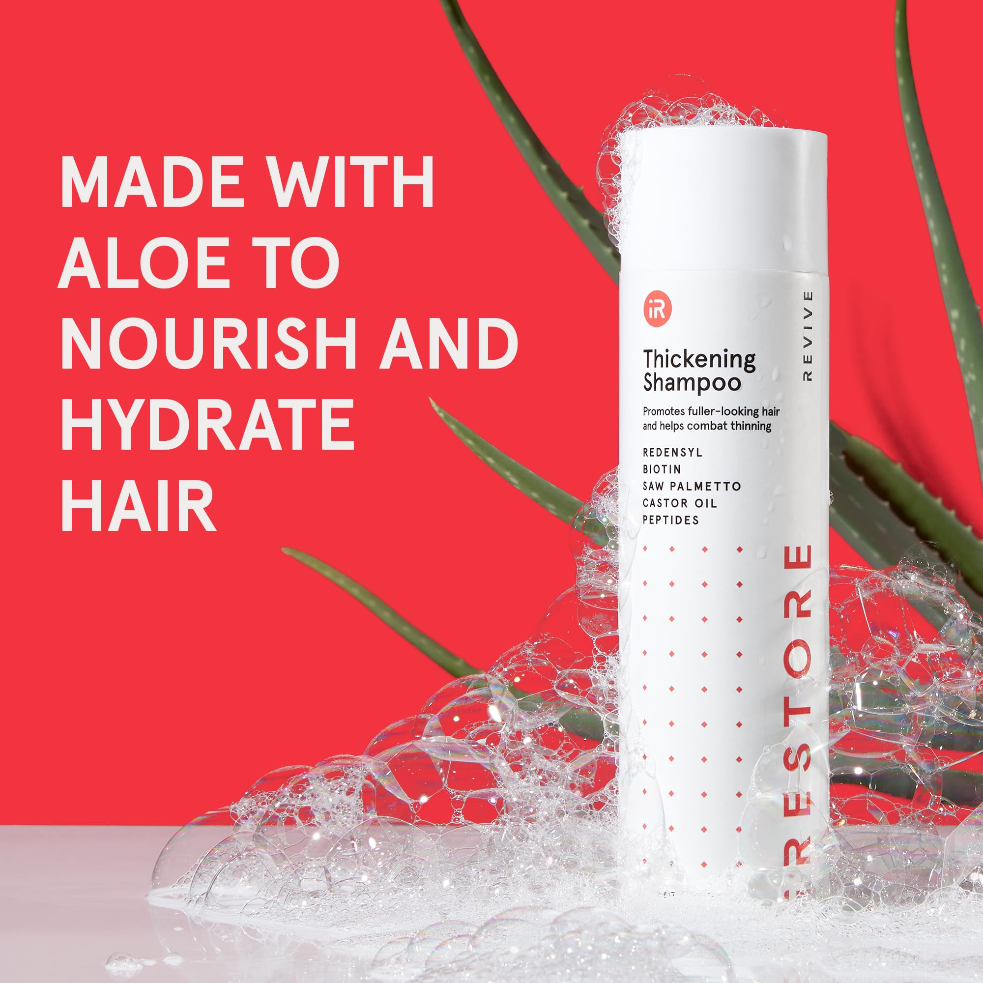 irestore volumizing therapy closeup reveals lifted thicker-looking strands