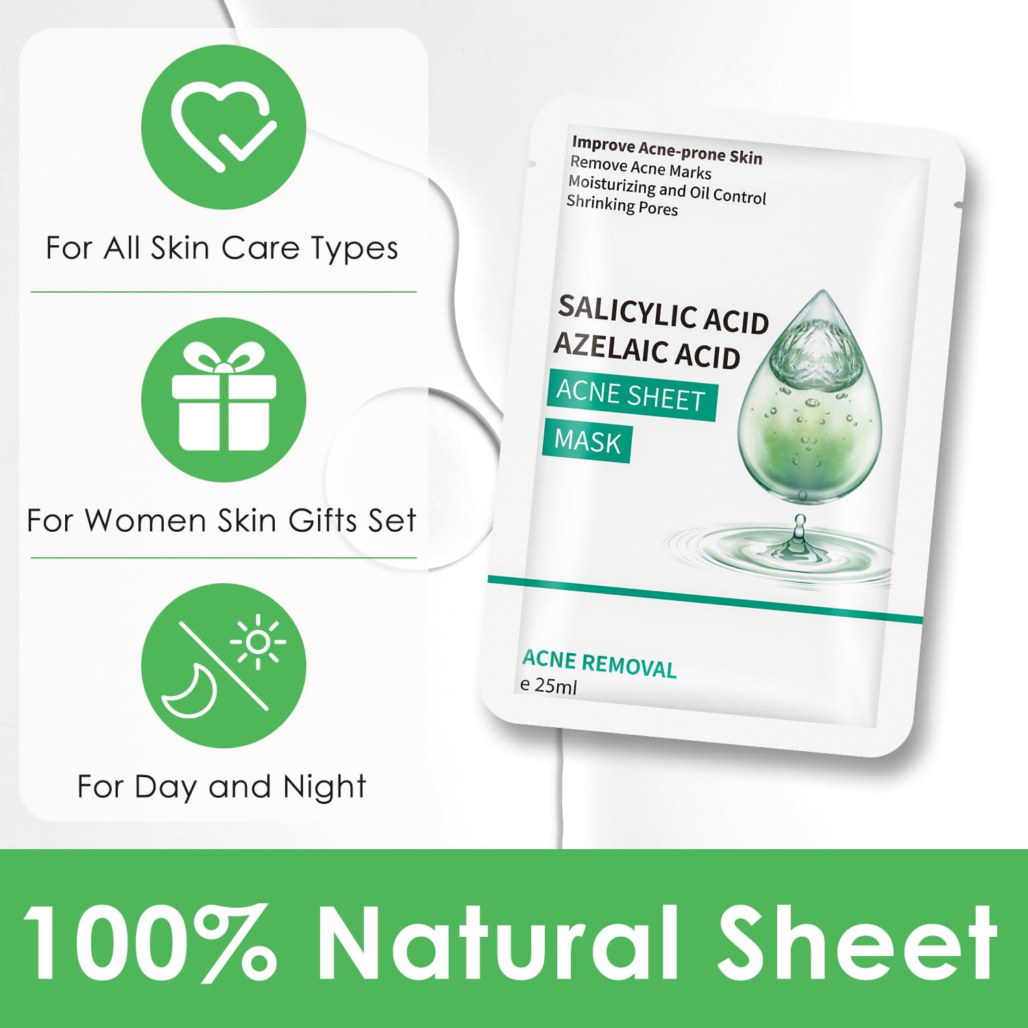 Moisturizing essence keeps skin hydrated while addressing acne concerns.