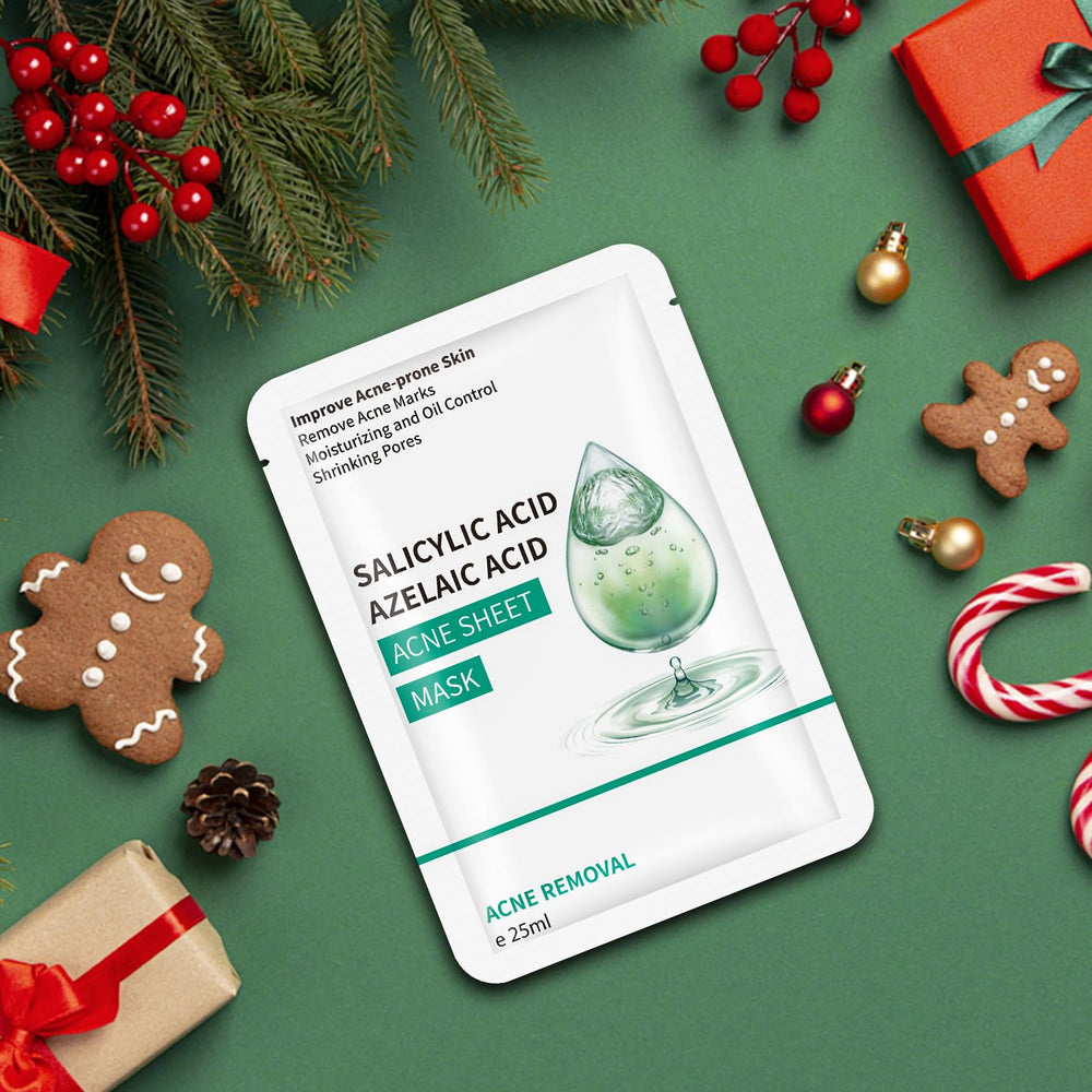 IREV Anti Acne Mask sheet pack opened, ready for a calming skincare routine.