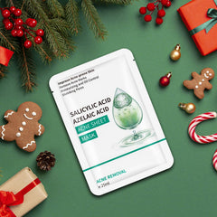 IREV Anti Acne Mask sheet pack opened, ready for a calming skincare routine.