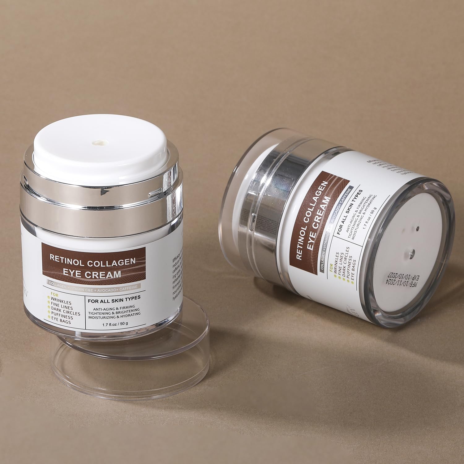 IREV eye cream travel-friendly packaging for daily use