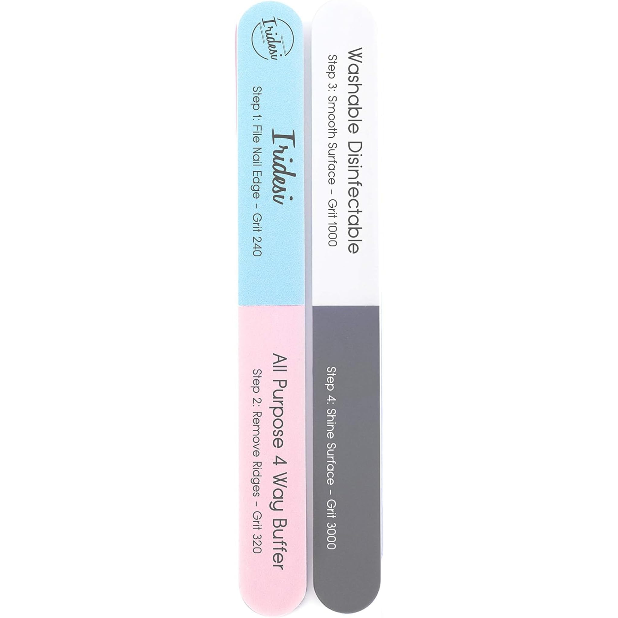 Iridesi 7-inch emery board ideal for travel and daily grooming