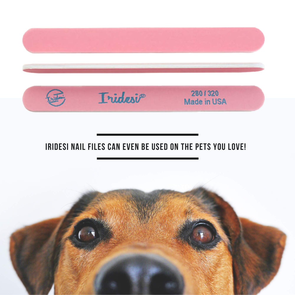Iridesi nail files are washable and easy to clean after use.