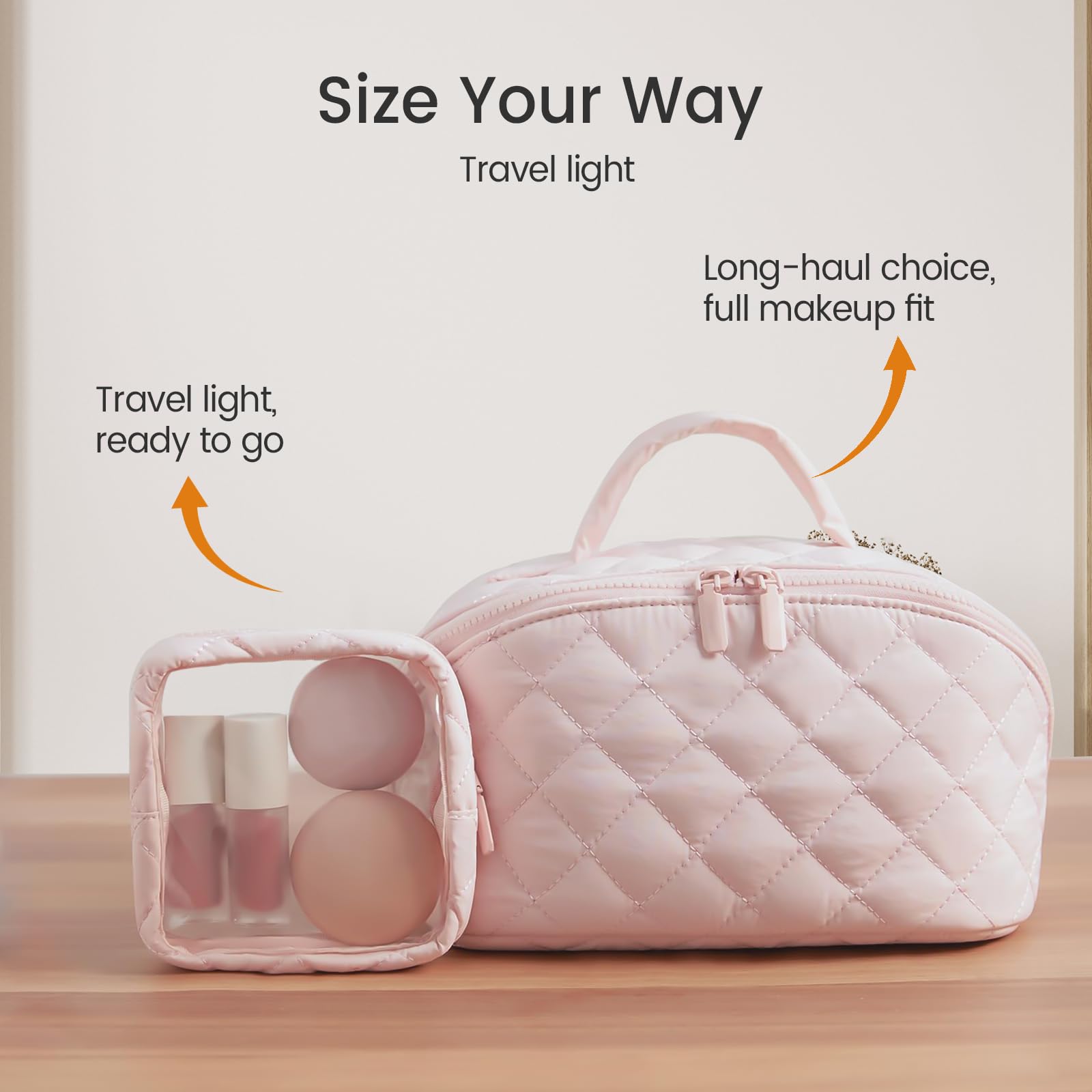 IrisCargo makeup bag five compartments for neat storage of cosmetics and tools