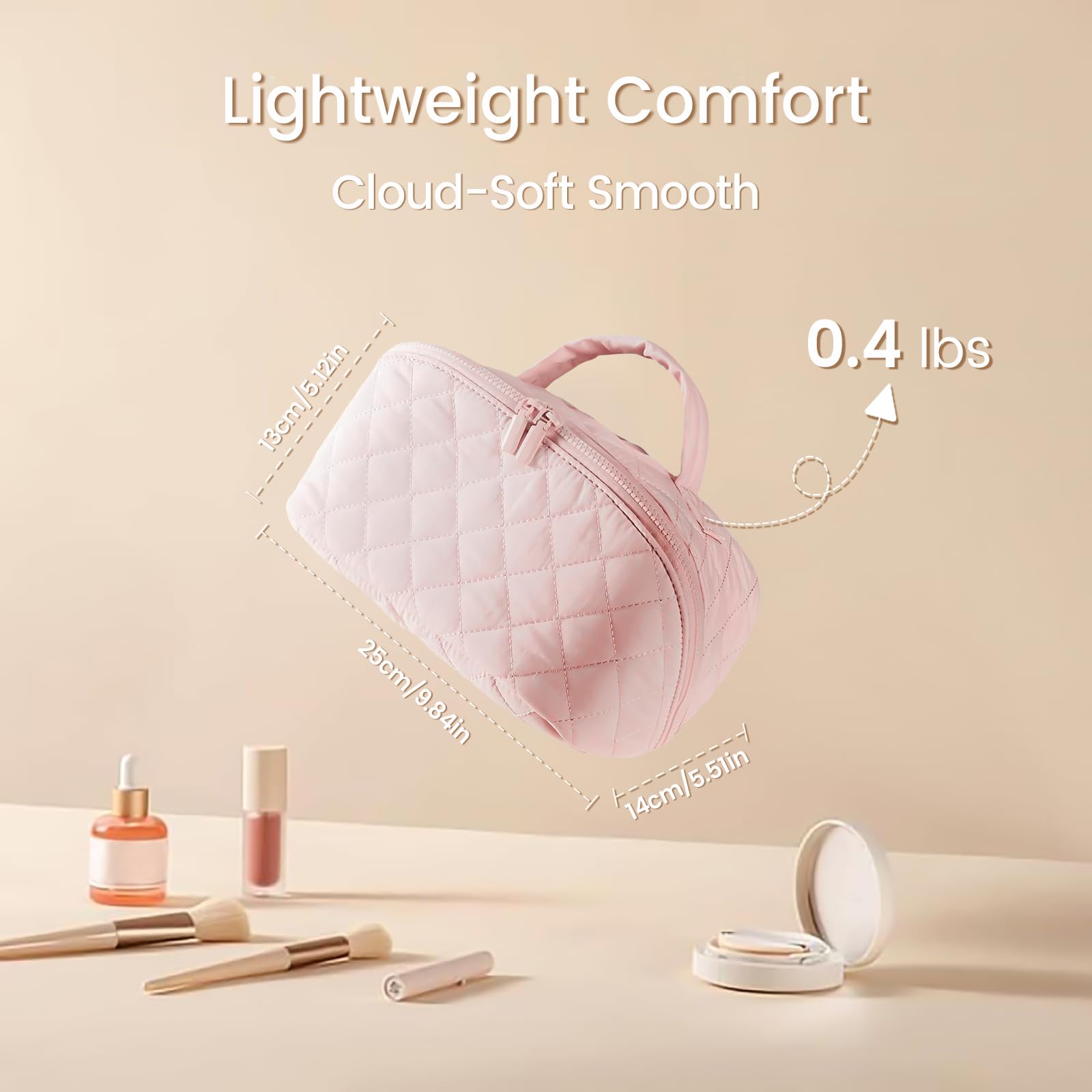 IrisCargo makeup bag waterproof material protects contents during travel