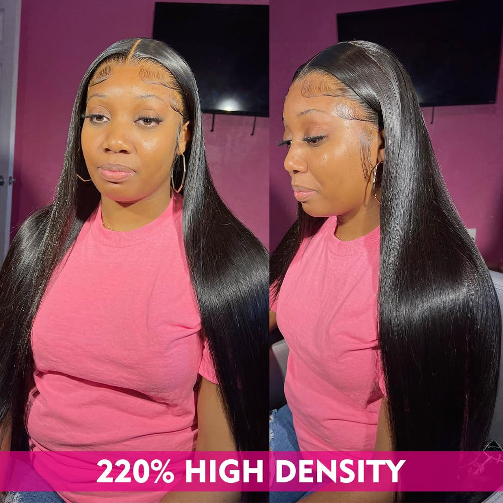 Iris Queen 28 Inch 220 Density Wig featuring baby hair edges for realism.