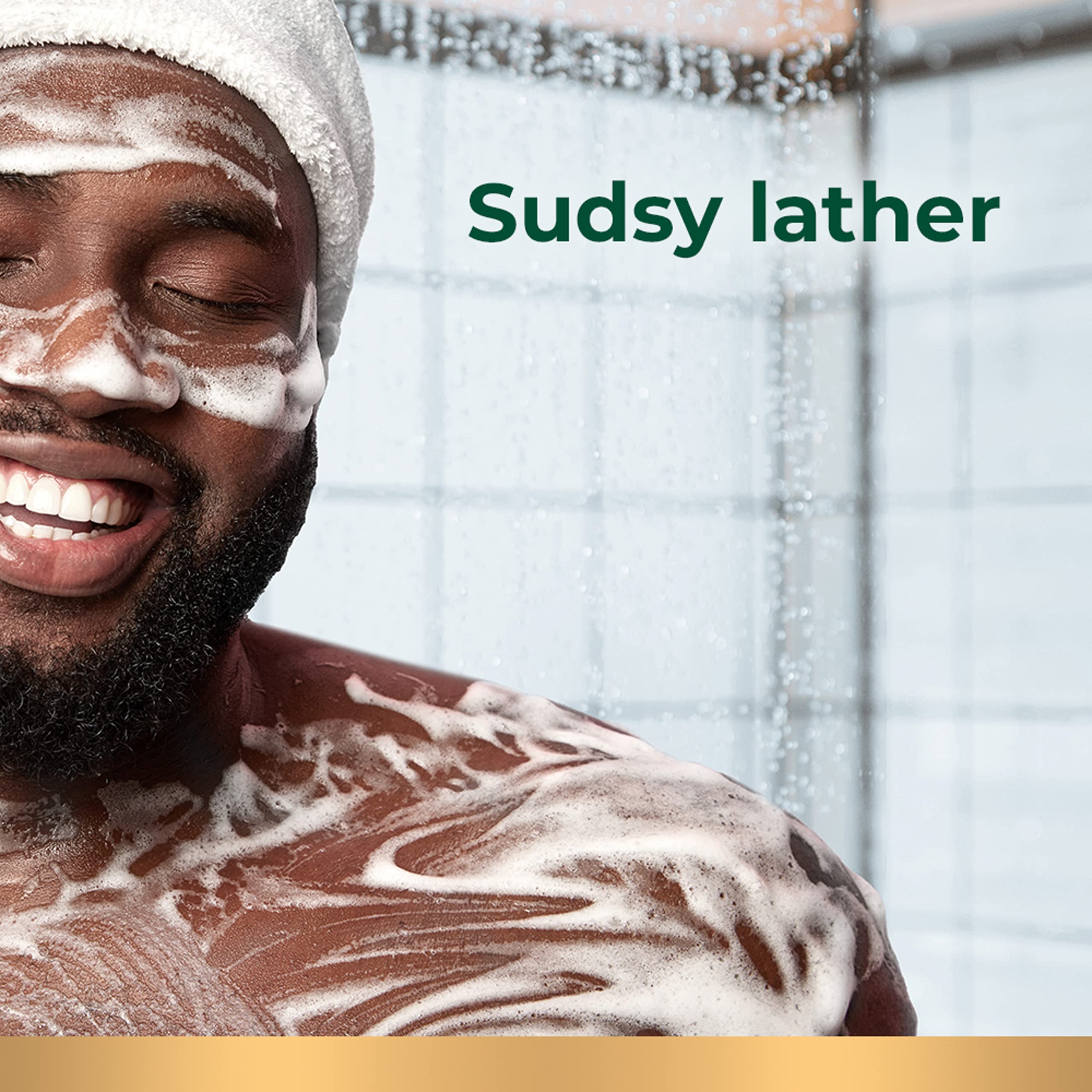 Irish Spring Active Scrub hands and face use image suggests multi-use cleansing routine.