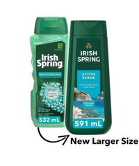 Irish Spring Active Scrub lather showcases rich foam for full-body cleanse