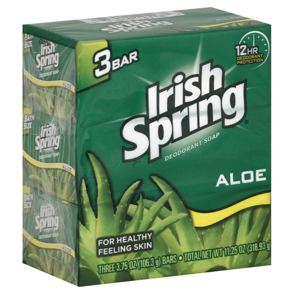 Irish Spring Aloe Mist Bath Bar with smooth soap and refreshing aloe scent for everyday freshness