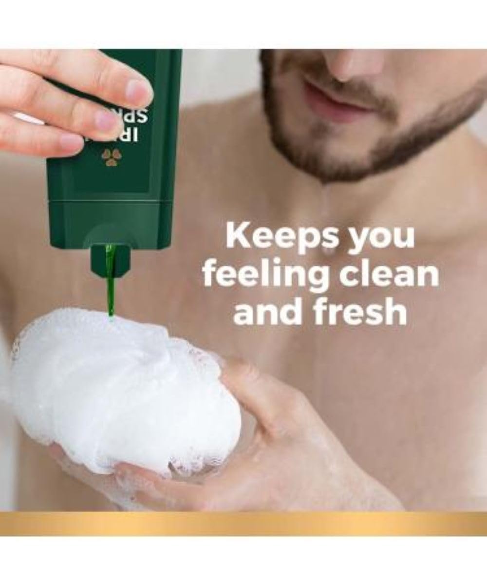 Irish Spring loofah included provides gentle exfoliation during shower for refreshed skin