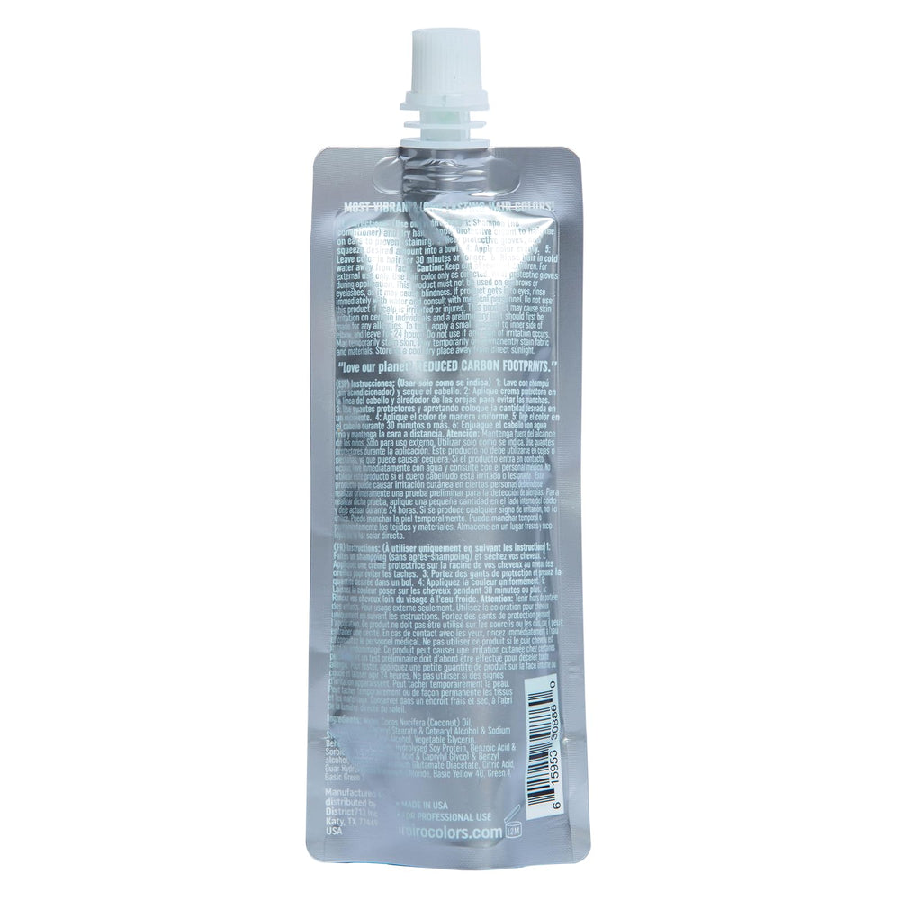 IROIRO eco-pouch packaging closeup highlights sustainable, lightweight packaging reducing waste.