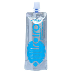 IROIRO neon blue dye bottle pour showing rich vegan color.