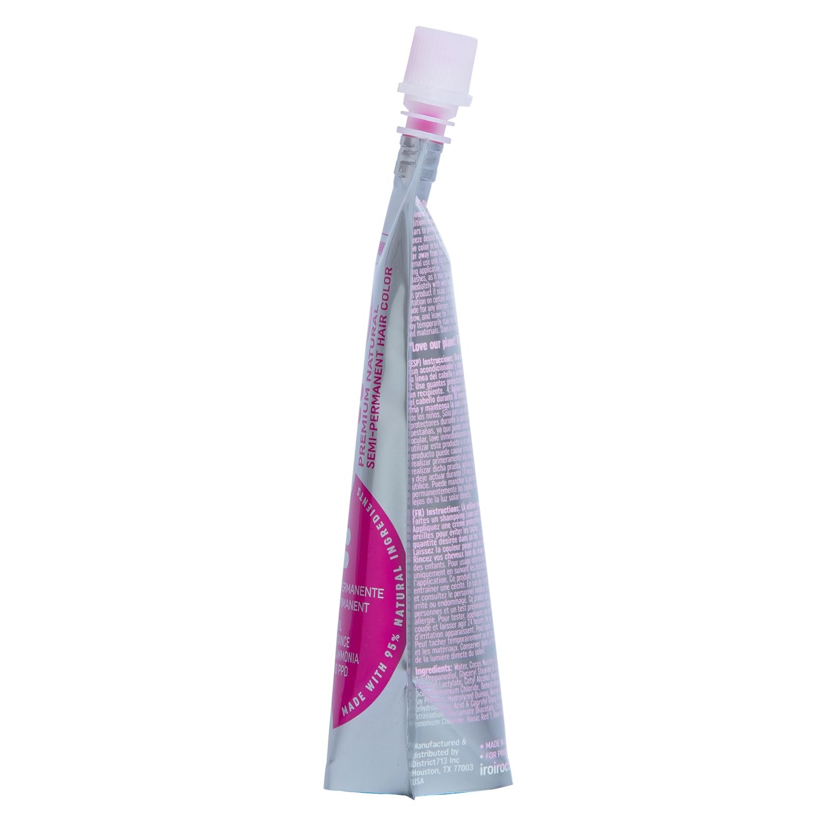 IROIRO pink patch test swatch demonstrates safe preview before full application.