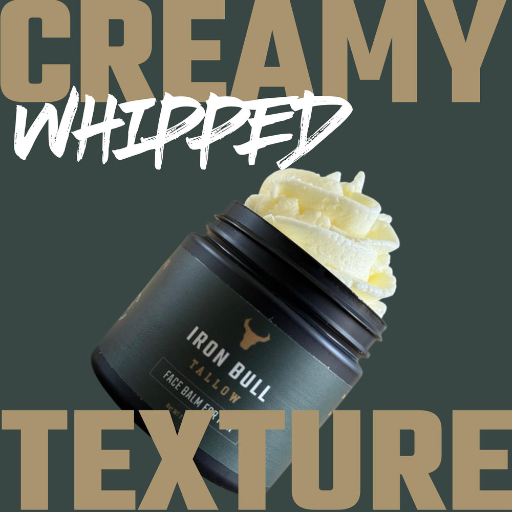 2 oz jar beside travel-friendly backdrop, suggesting convenient on-the-go skincare for men.