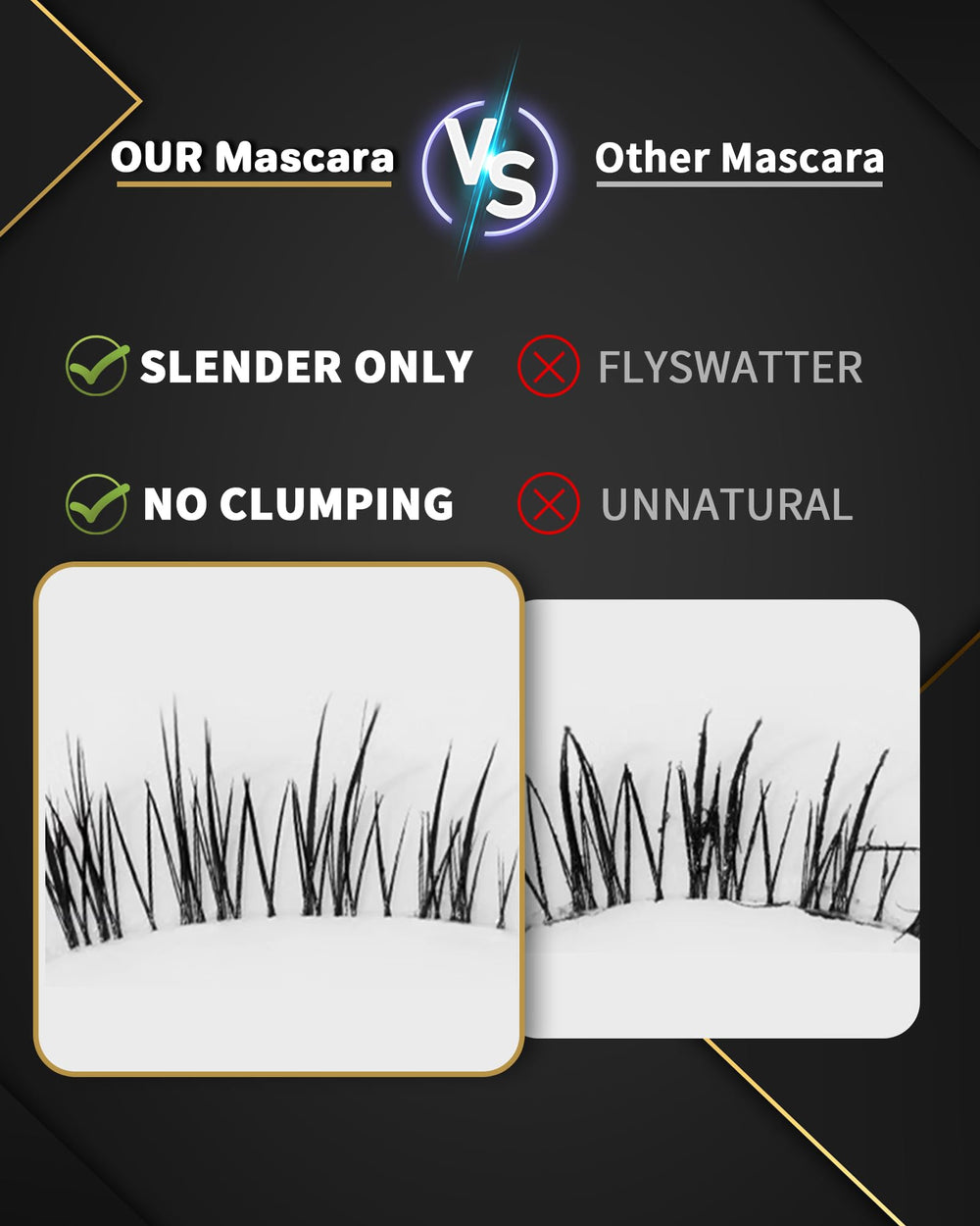 Iron Wand Mascara buildable layers for fuller, defined looks.