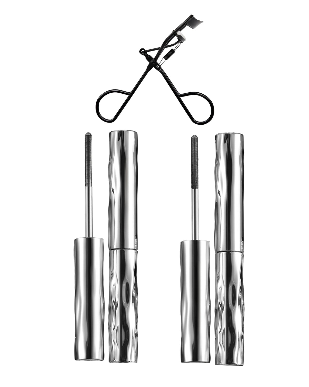 Iron Wand Mascara telescopic brush defines lashes with lasting volume.