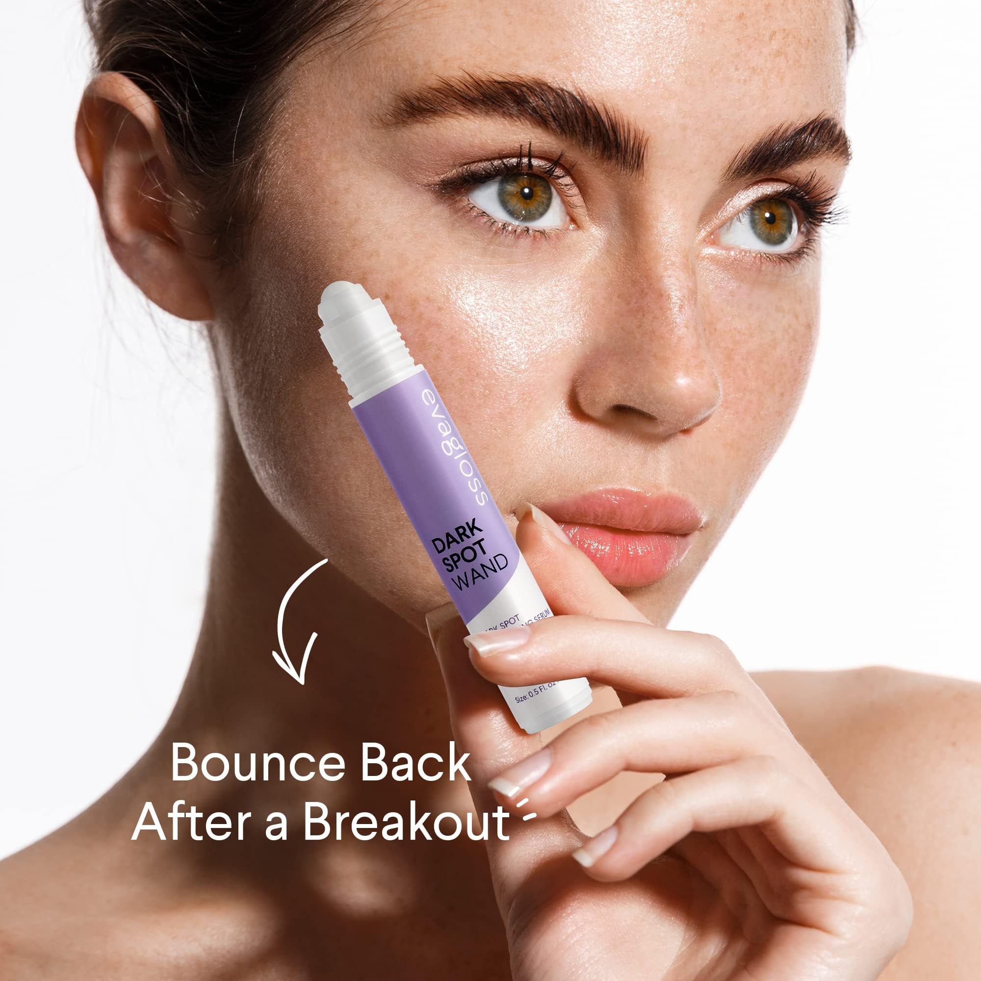 irreshine application on face closeup demonstrating targeted spot care
