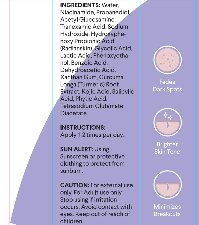 irreshine usa-made label closeup emphasizing premium ingredients