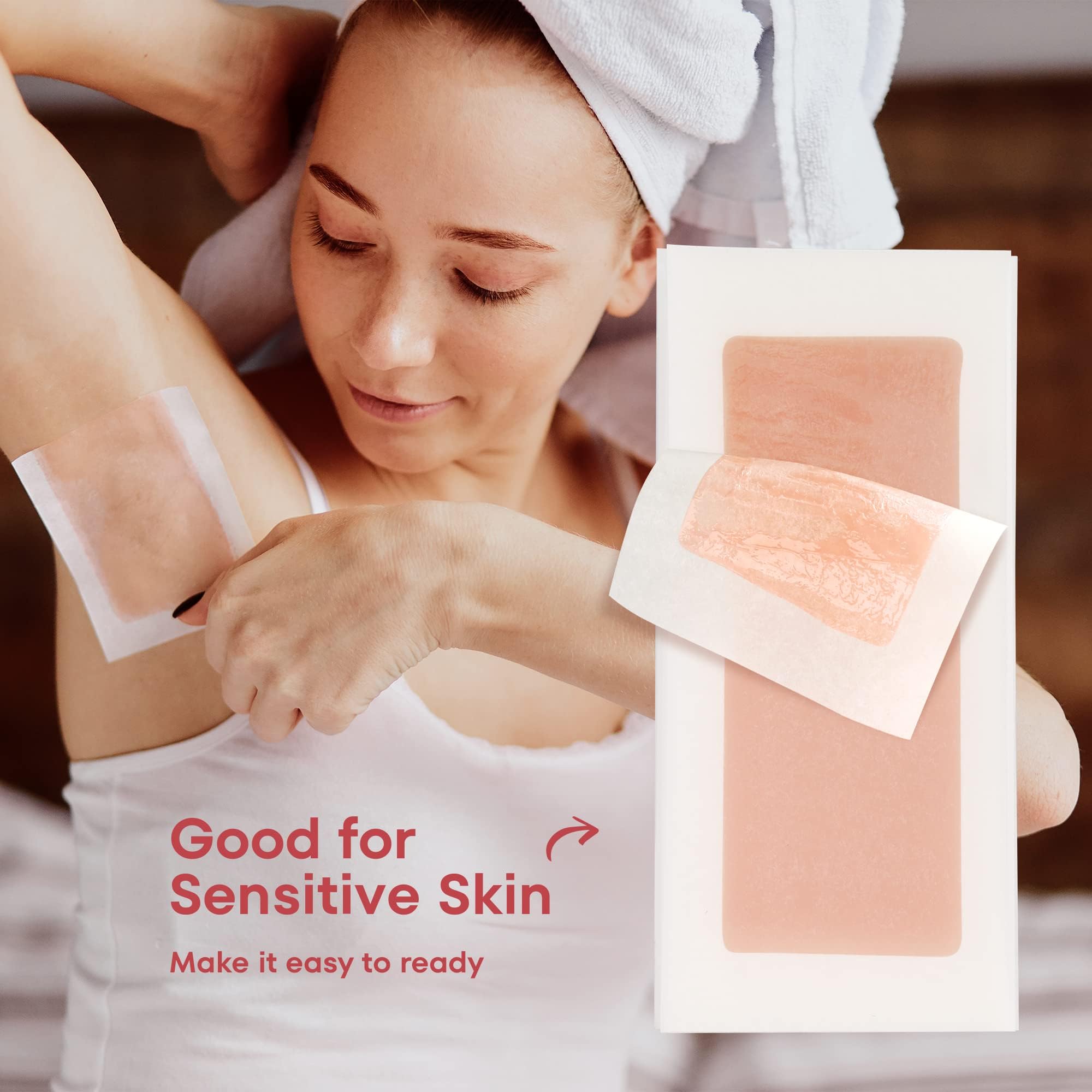 Irreshine wax strips on armpits deliver smooth underarms with minimal irritation