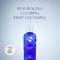 iS CLINICAL Cleansing Complex lather shows deep clean that smooths and softens skin