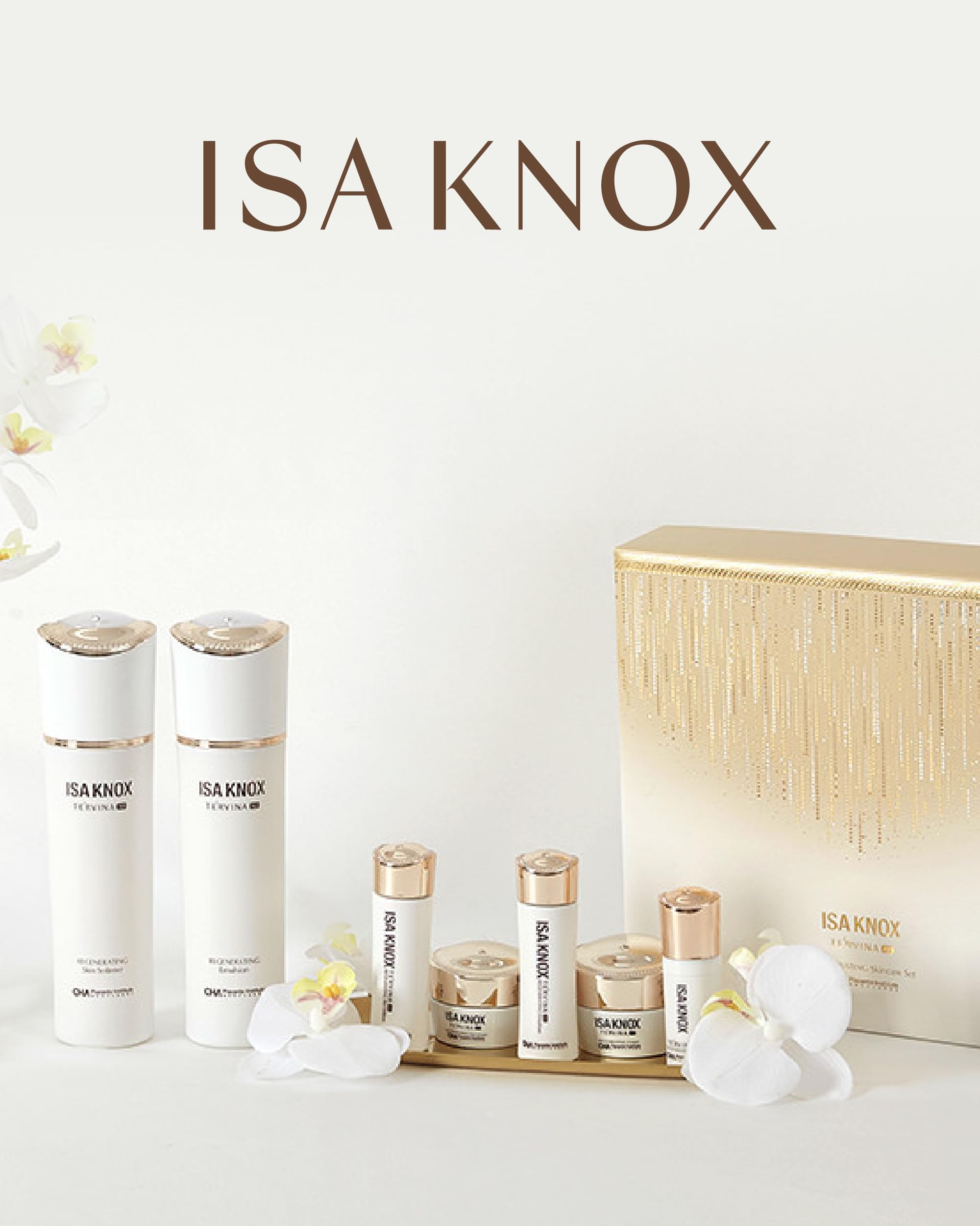Isa Knox TE'RVINA AD Placenta ingredients graphic highlights peptides and protective support