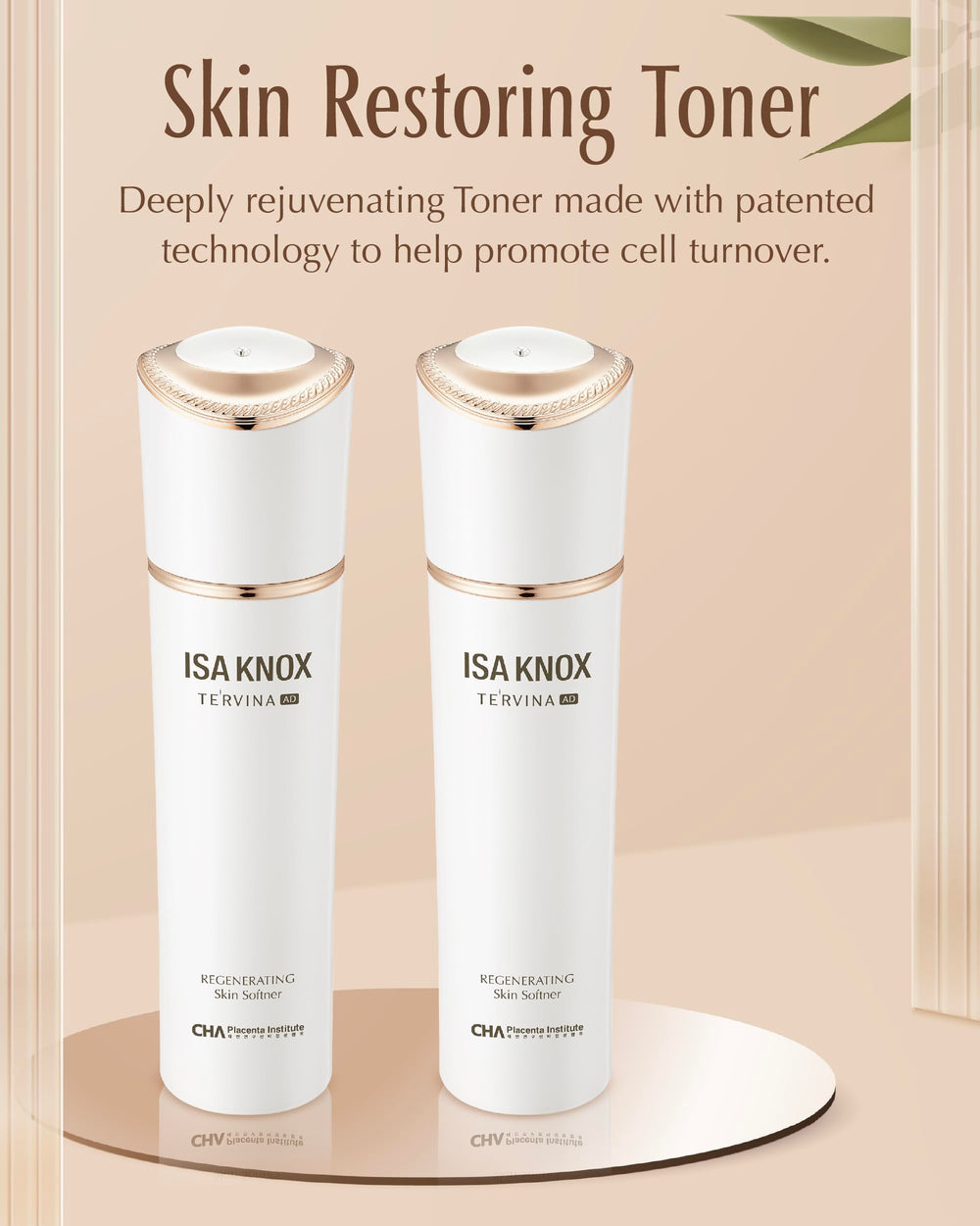 Isa Knox TE'RVINA AD Regenerating Emulsion bottle nourishing soft, supple skin