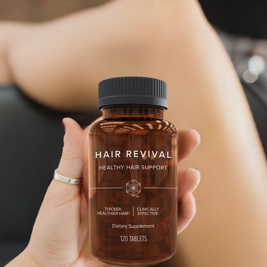 Isagenix Hair Revival banana flower extract visual close-up highlighting thicker-looking hair.