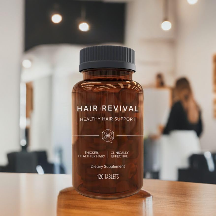 Isagenix Hair Revival capsules ready for daily use, supporting scalp nourishment.