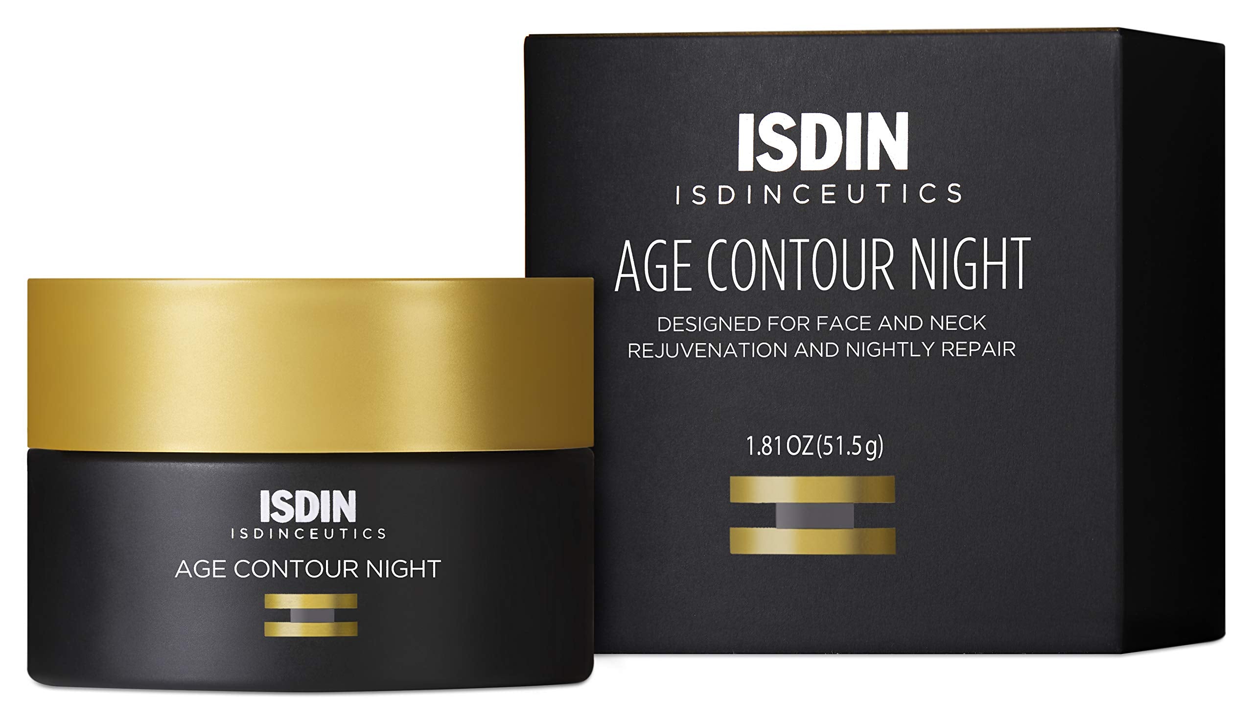ISDIN Age Contour Night bottle pour enabling easy nightly use for calm skin prep