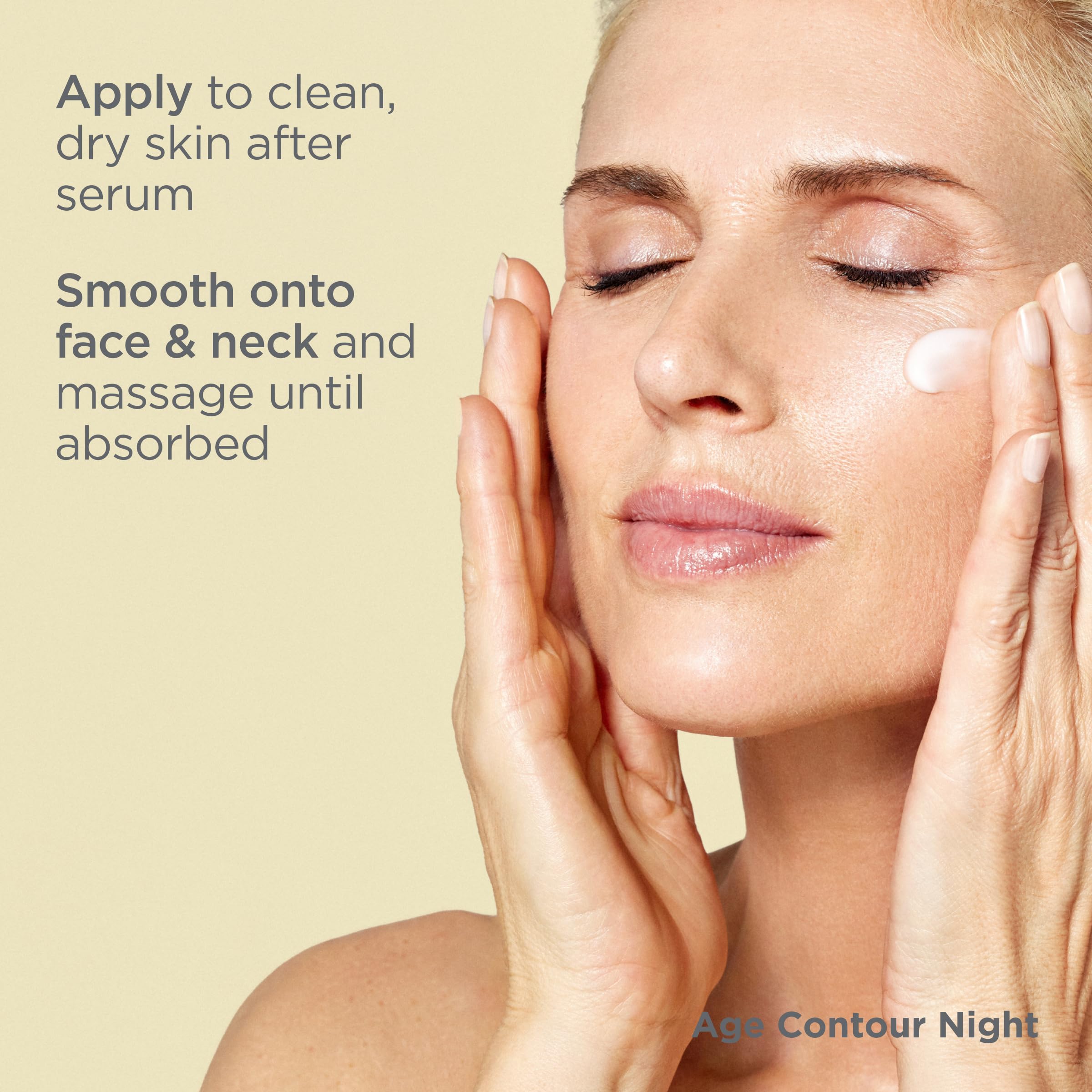 ISDIN Age Contour Night sensitive skin shot reinforces dermatologist-tested claim