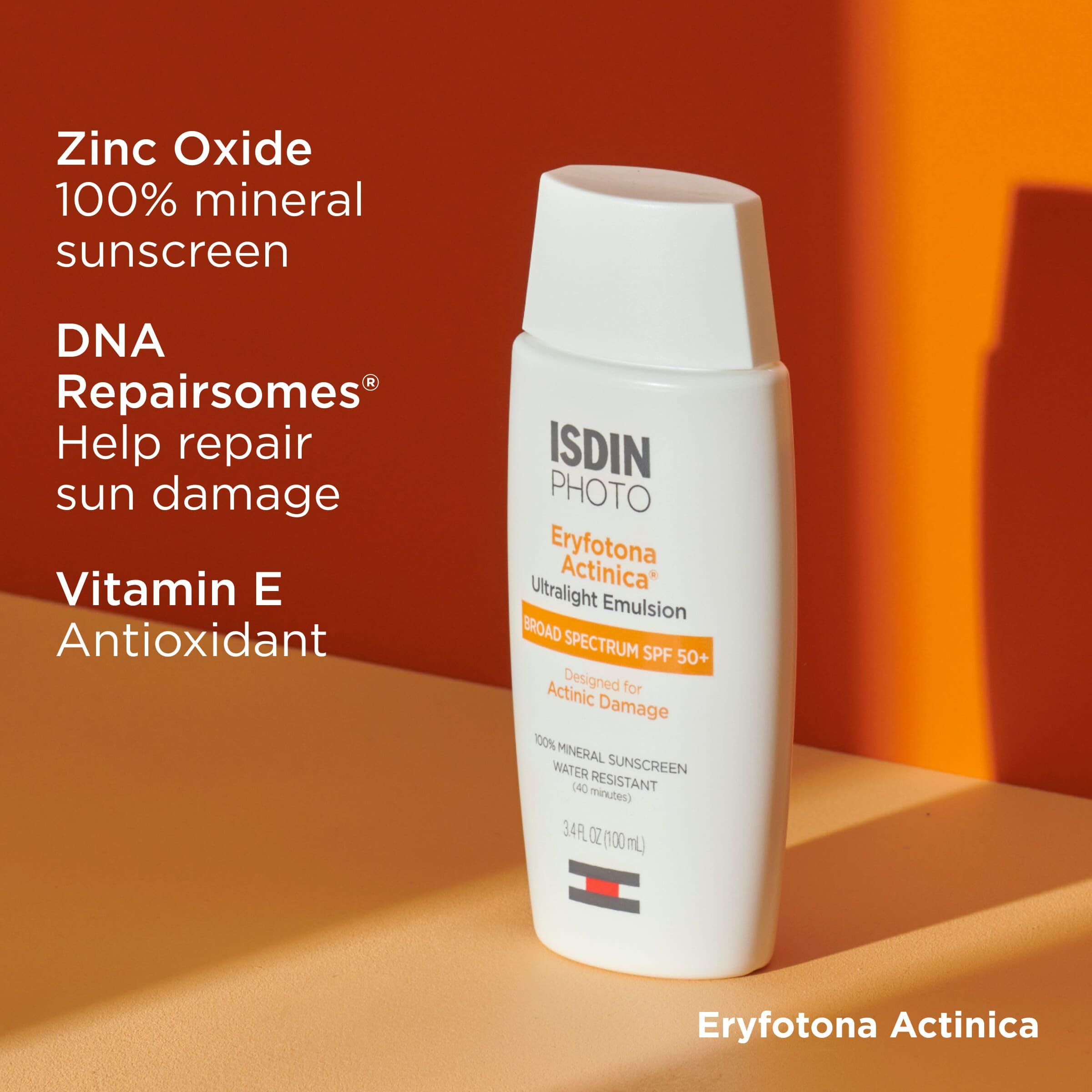 ISDIN Eryfotona Actinica DNA Repairsomes graphic emphasizes sun-damage repair science