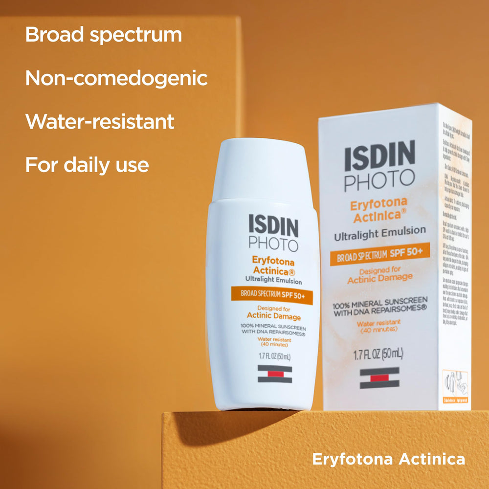 ISDIN Eryfotona Actinica lightweight emulsion on skin