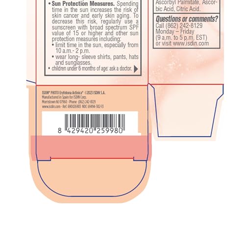 ISDIN Eryfotona Actinica mineral sunscreen application on the face