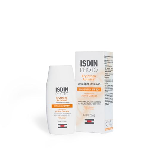 ISDIN Eryfotona Actinica tube dispensed showing compact design