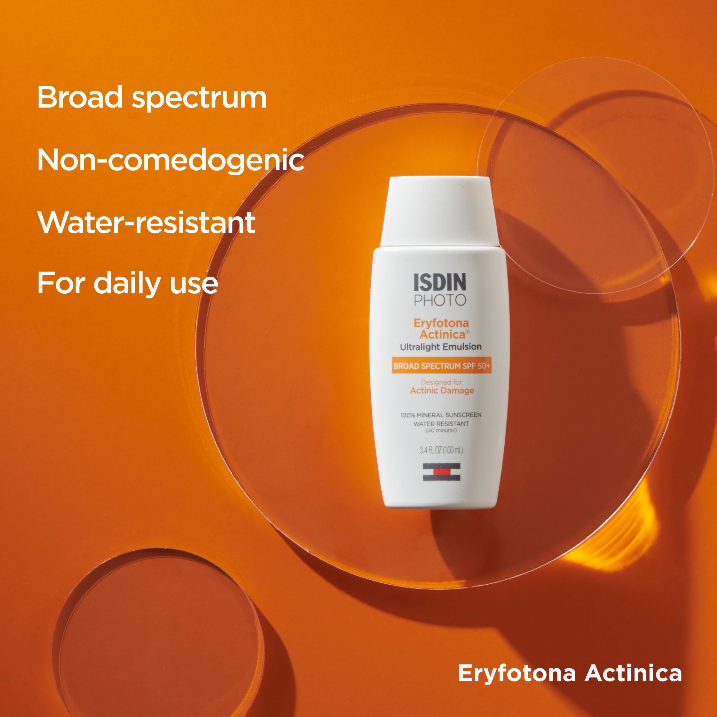 ISDIN Eryfotona Actinica vitamin E ingredient highlights antioxidant support during sun exposure