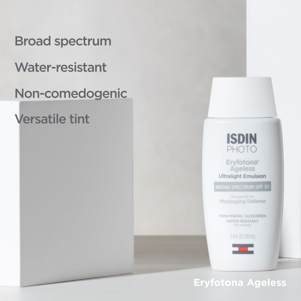 ISDIN formula featuring vitamin E for antioxidant support.