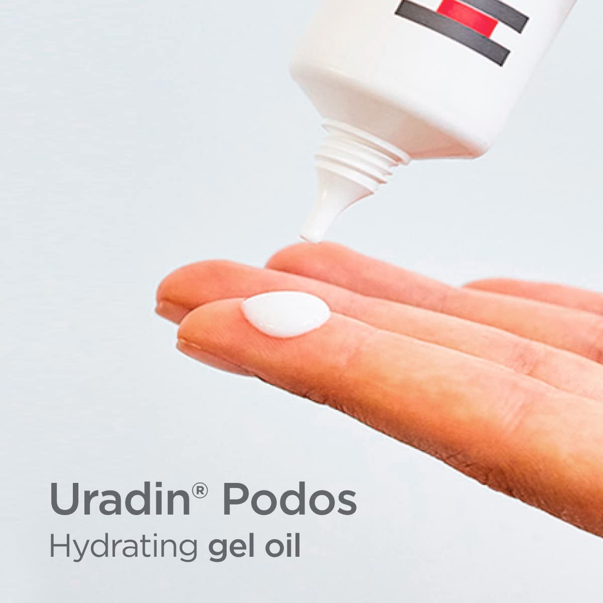 ISDIN Foot Care Cream application closeup emphasizing fast-absorbing moisturization