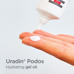 ISDIN Foot Care Cream application closeup emphasizing fast-absorbing moisturization