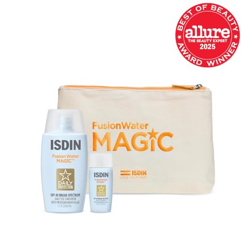 ISDIN Fusion Water MAGIC 10ml bottle providing on-the-go protection.