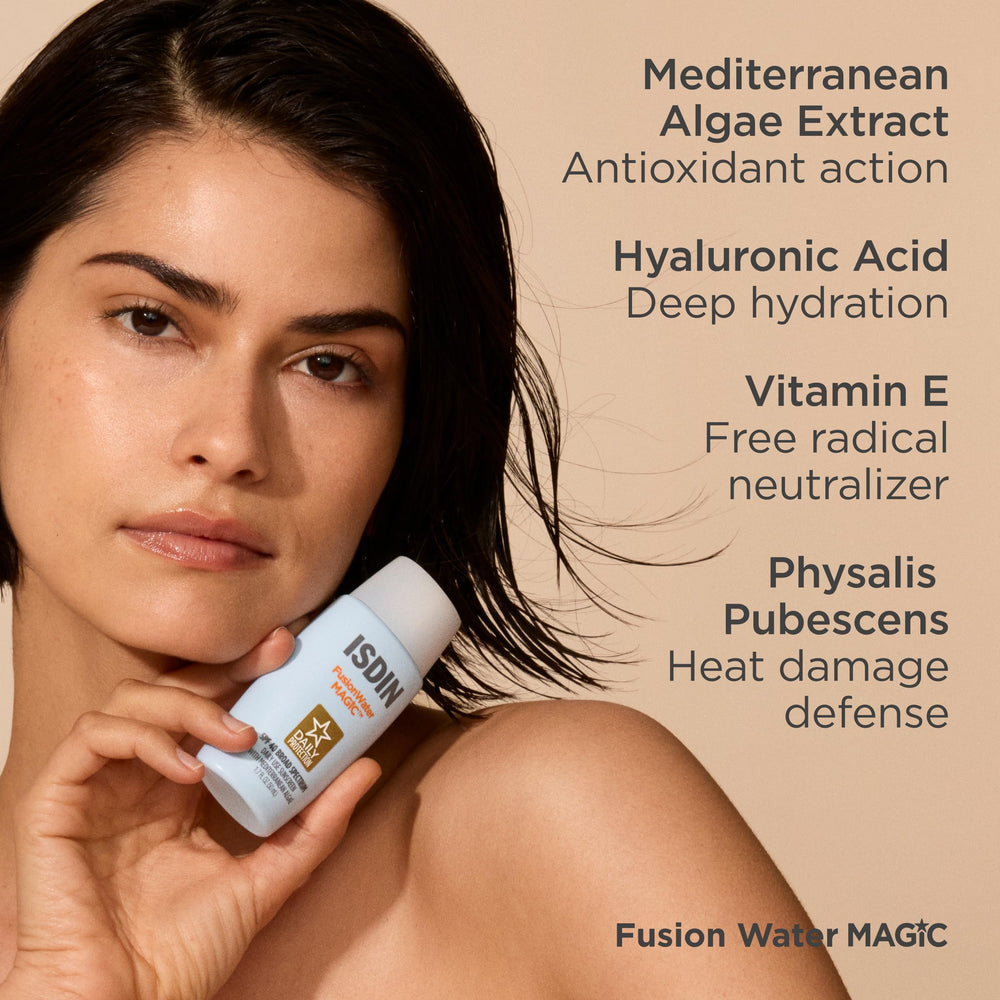 ISDIN Fusion Water MAGIC eye-safe formulation demonstrates comfortable wear with no eye irritation.